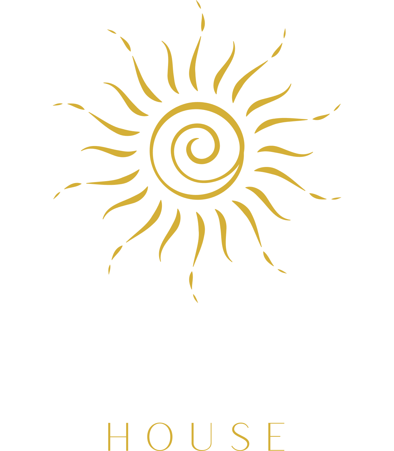 The Sixth House — gold sun logo with wordmark